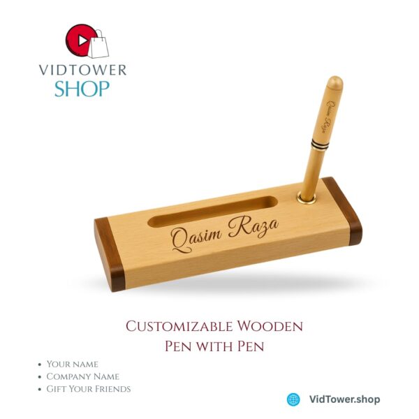 Customizable Wooden Pen with Engraving